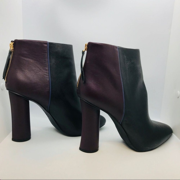 CAbi Bisset Color Block Leather Ankle Boots 10M - Picture 14 of 14